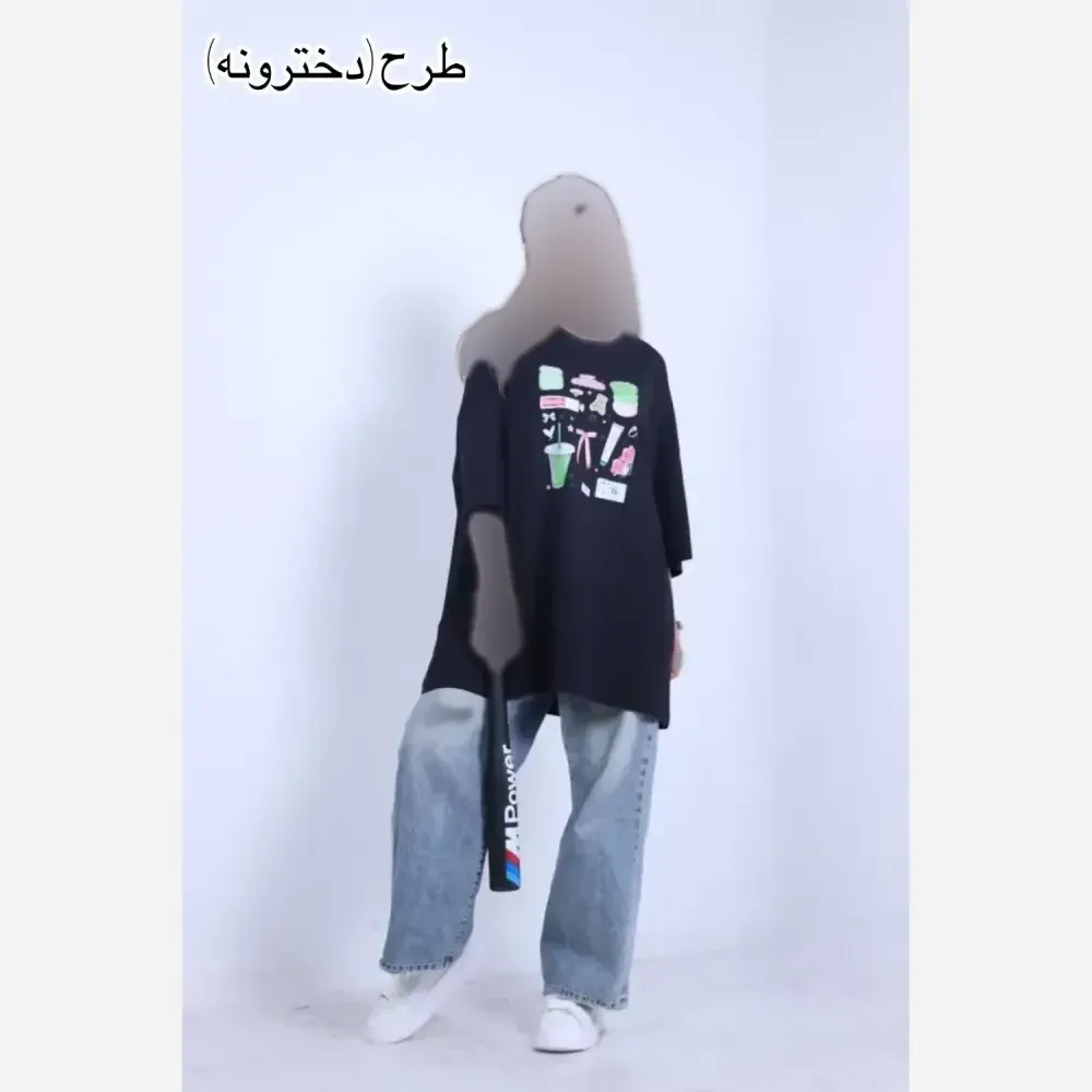 تیشرت لش نرمال ترندی سوپر پنبه فری سایز مشکی طرح کوکاکولا فرش درینک صدف چری اسپایسی کمپینگ دخترونه