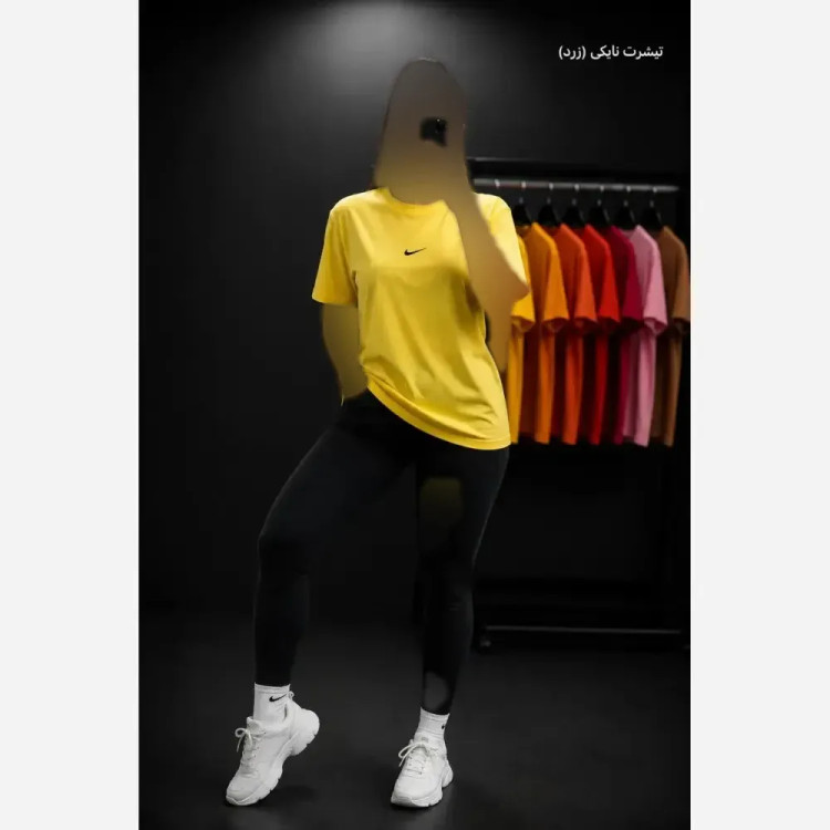 تیشرت نایک زنانه نخ پنبه درجه یک فری سایز رنگبندی متنوع