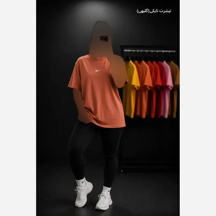 تیشرت نایک زنانه نخ پنبه درجه یک فری سایز رنگبندی متنوع