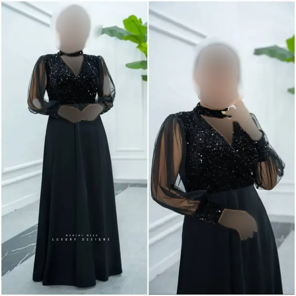 ماکسی گلشن جنس کرپ کش و پولک مخملی قد 160