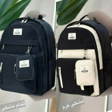 کوله پشتی همتا دیبا ضد آب اسپرت شیک زنانه مشکی کرم آزاد 40*27