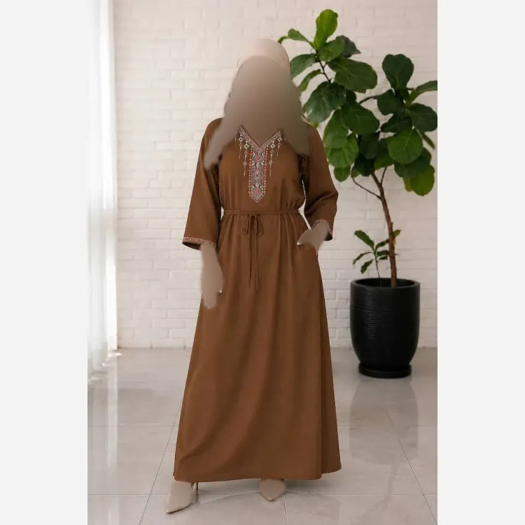 پیراهن ساحلی زنانه نخی اعلا مدل گیسو فری سایز