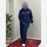 ست مستانه سوییشرت و شلوار مازراتی فری سایز 36 تا 46 رنگ مشکی سورمه ای شکلاتی