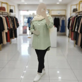 شومیز مانتویی دیپلمات شانتون جیب دار زنانه