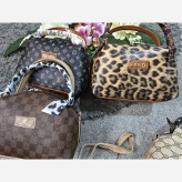 کیف مژگان چرمی با کیفیت بند بلند جادار