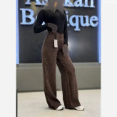 شلوار سیلک بگ زنانه، جنس سیلک درجه یک، رنگ بندی ژورنال، سایز L XL XXL