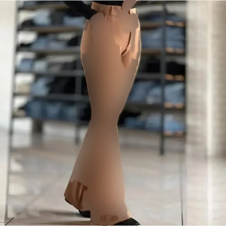 شلوار سهیلا مازراتی با کیفیت در رنگ بندی مشکی و نسکافه ای و سایزبندی کامل