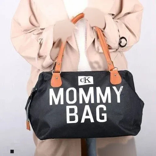 کیف mommy bag برزنتی کجراه مشکی سایز آزاد مناسب باشگاه و مهمانی جا دار و کاربردی