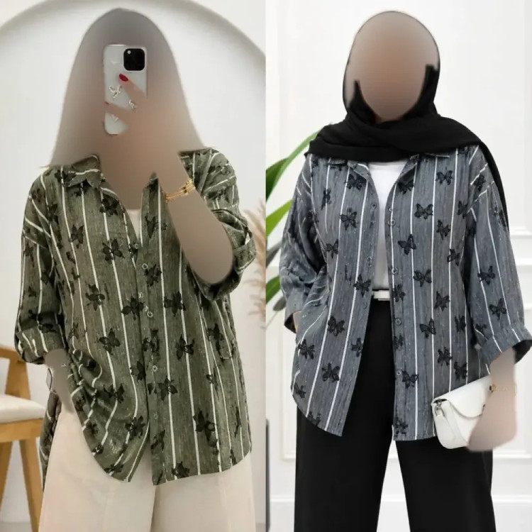 شومیز سارینا جنس ینزی لاینی شاین دار فری سایز