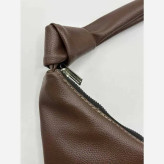 کیف بند گره ای چرم سبک و جادار رنگ مشکی و موکا