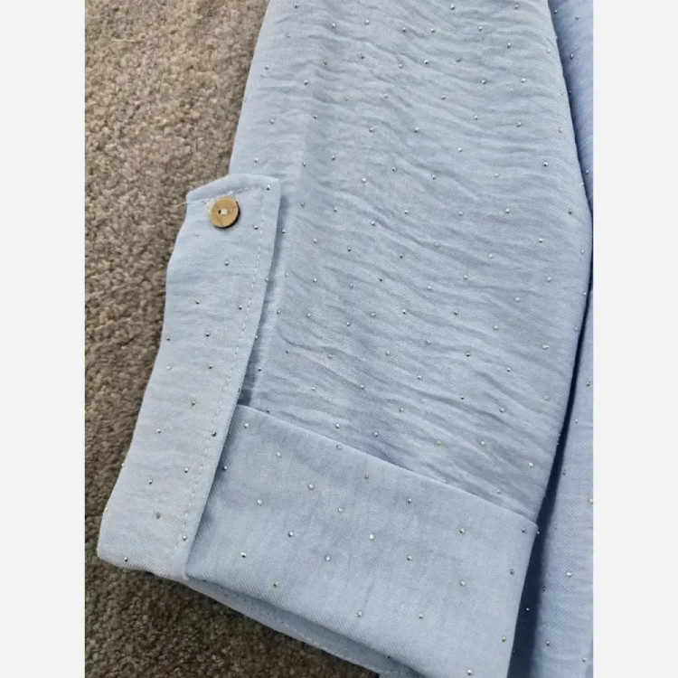 ست مانتو و شلوار حورا جنس شومیز گازوییلی و شلوار شانتون فری سایز