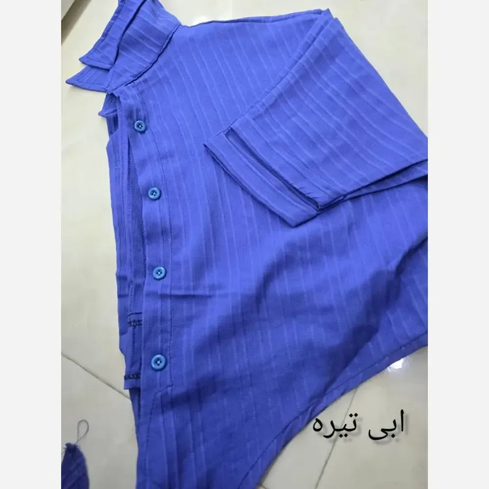شومیز گره ای زنانه جنس آیوا دبل فری سایز تا 46