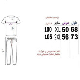 ست تیشرت و شلوار مردانه رنگ مشکی طوسی جنس نخ پارچه مولینه و زهره لاکرادار سایز 2 سایز مناسب استفاده روزمره ورزش و پیاده روی