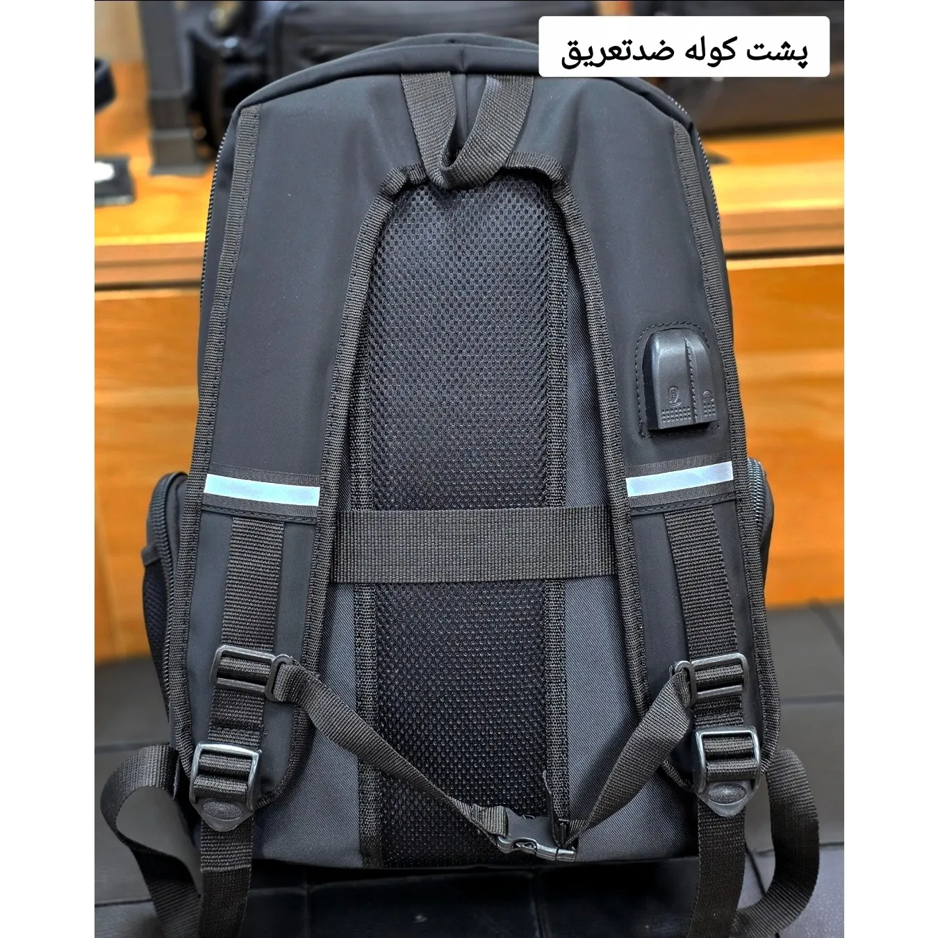کوله پشتی اسپرت پارچه دیبا خارجی سه خانه لپتاپ دار ضد تعریق