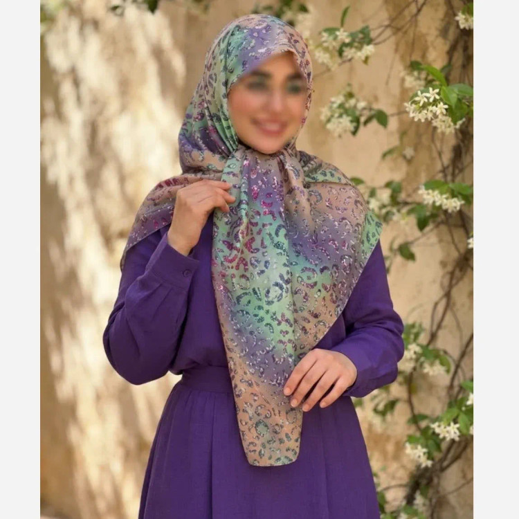 روسری نخ کاستوم قواره 140 طرح آنجل دخترانه