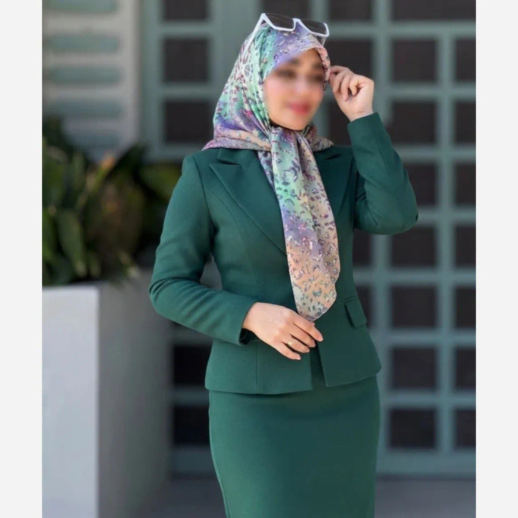 روسری نخ کاستوم قواره 140 طرح آنجل دخترانه