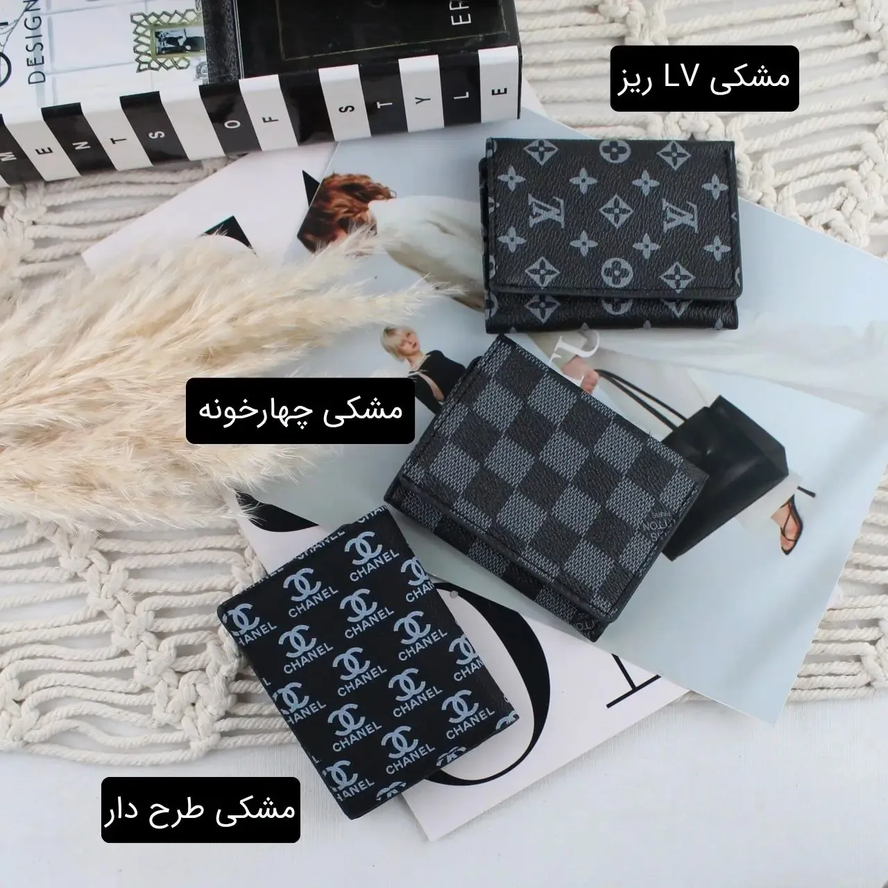 جاکارتی چرم مصنوعی روزمره دکمه ای