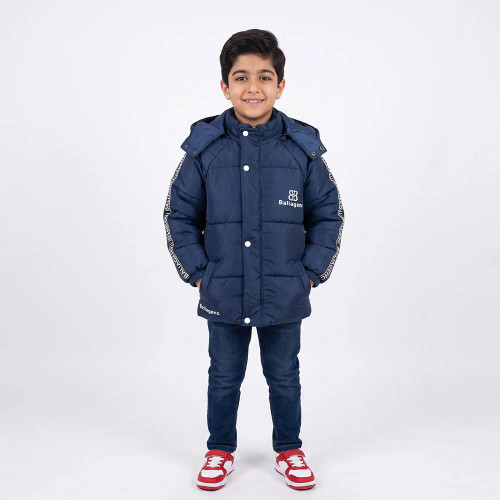 کاپشن پسرانه شمعی خزدار سرمهای