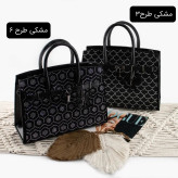 کیف زنانه چرم مصنوعی رسمی و مهمانی ابعاد 30 در 25 در 10 سانتیمتر