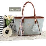 کیف زنانه چرم مصنوعی روزمره و مهمانی ابعاد 35 در 25 در 10 سانتیمتر
