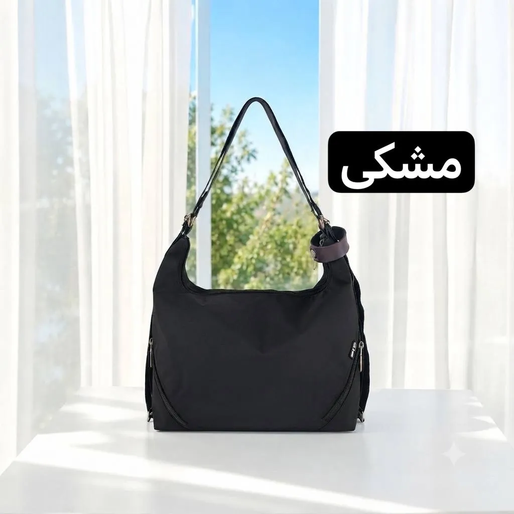 کیف دخترانه دو کاره کوله و کیف دستی پارچه ای ورزشی روزمره