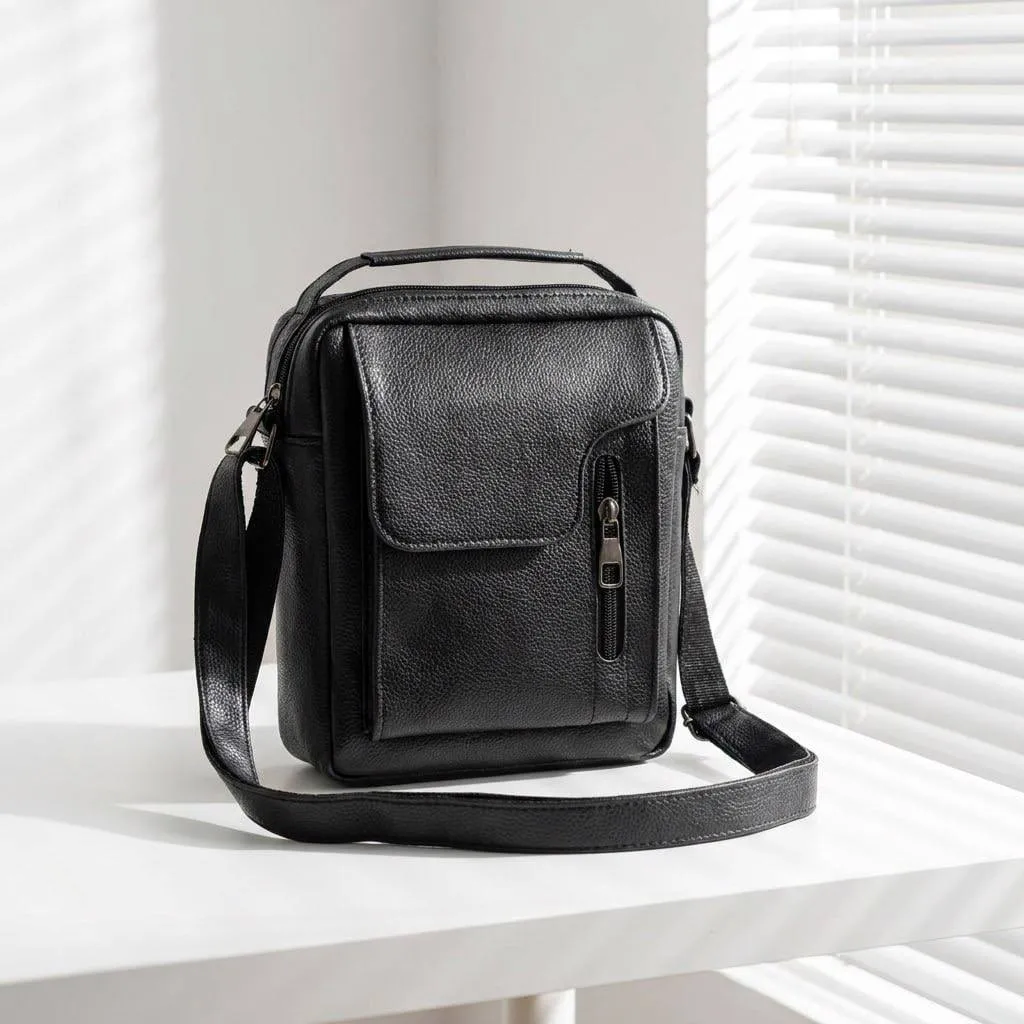 کیف مردانه چرم مصنوعی اداری و روزمره بند بلند