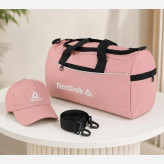 ساک ورزشی پارچه ای ابعاد 45 در 25 در 15 سانتیمتر با بند بلند و زیپ
