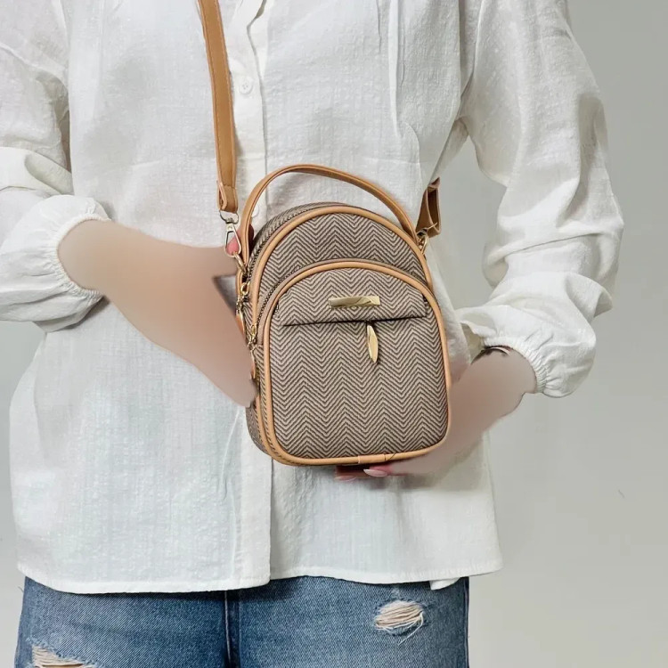 کیف ایستاده زنانه مدل 1141 بند دستی دوشی چرم شرانگ یراق ضد زنگ