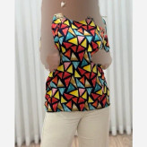 بلوز نخی خارجی خنک و نرم فری سایز رنگین
