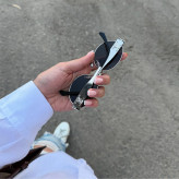 عینک آفتابی زنانه سلین فریم فلزی بیضی مدل ترند UV400